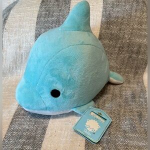 NWT Bellzi Blue Dolphin Dolphi Cute Stuffed Animal Plush Toy